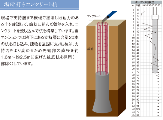 場所打ちコンクリート杭